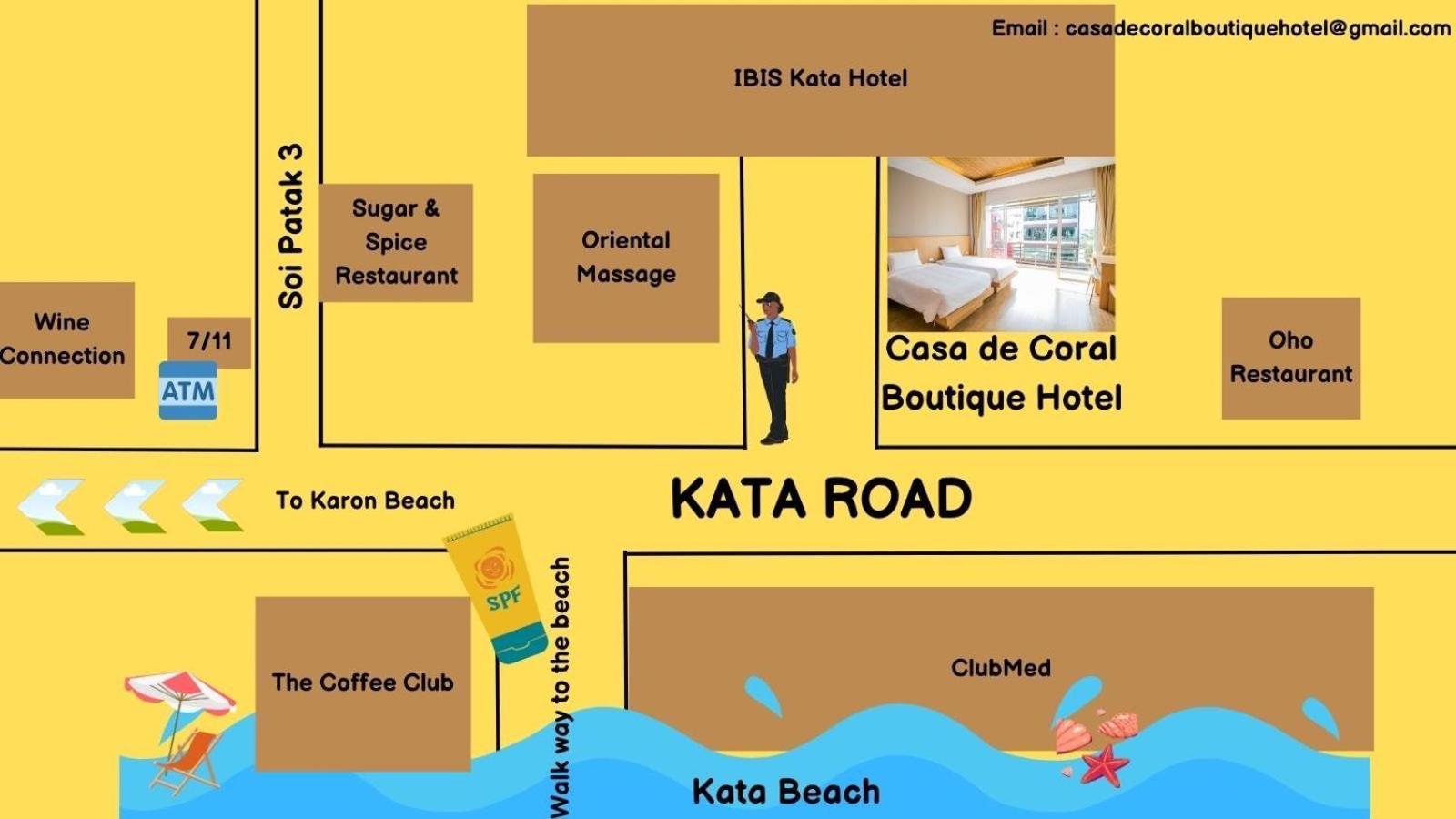 Casa De Coral Boutique Hotel Kata pláž Exteriér fotografie